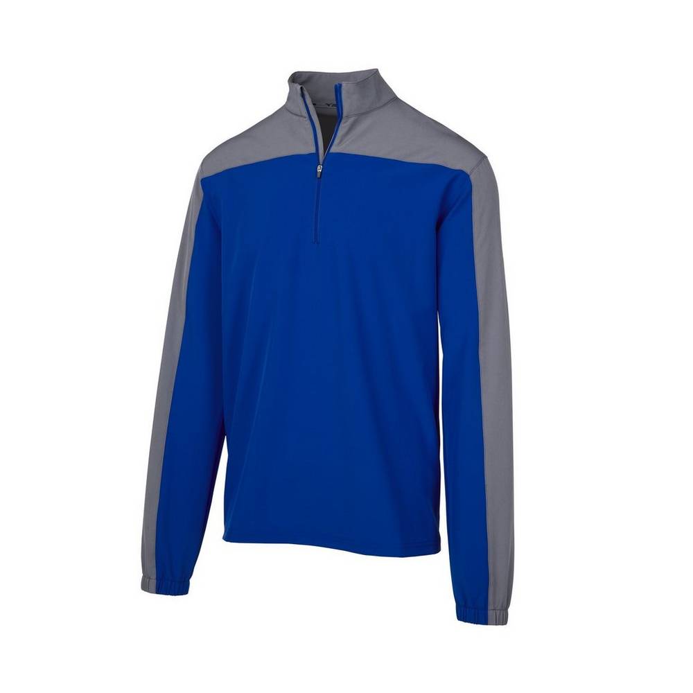 Mizuno Comp Long Sleeve Batting - Erkek Mont - Kraliyet Mavisi Türkiye (JBNVFX-374)